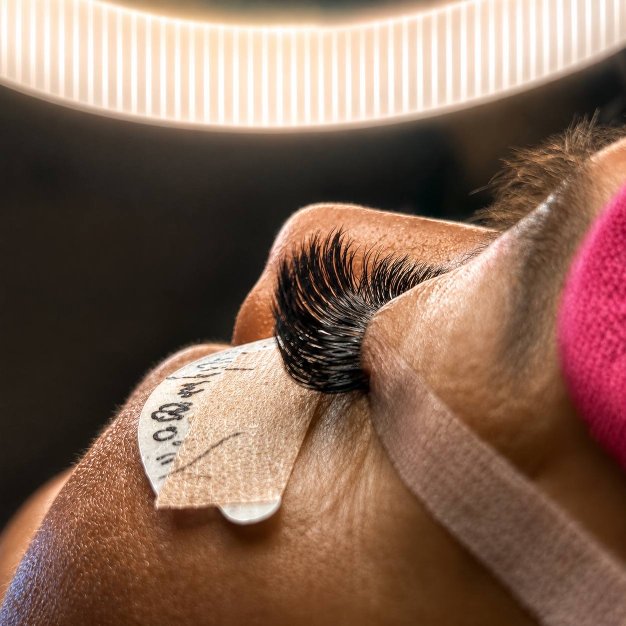 Professional lash extension refill service at Cilara Beauty in Richmond Hill